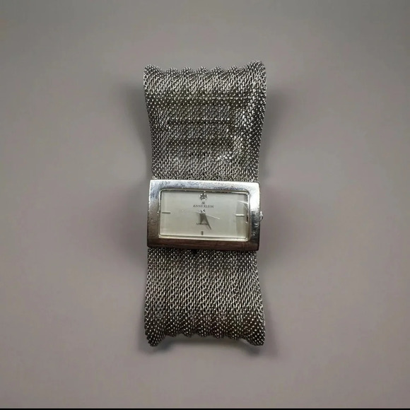 Women’s Anne Klein Silver Tone Metal Mesh Watch - Picture 4 of 5